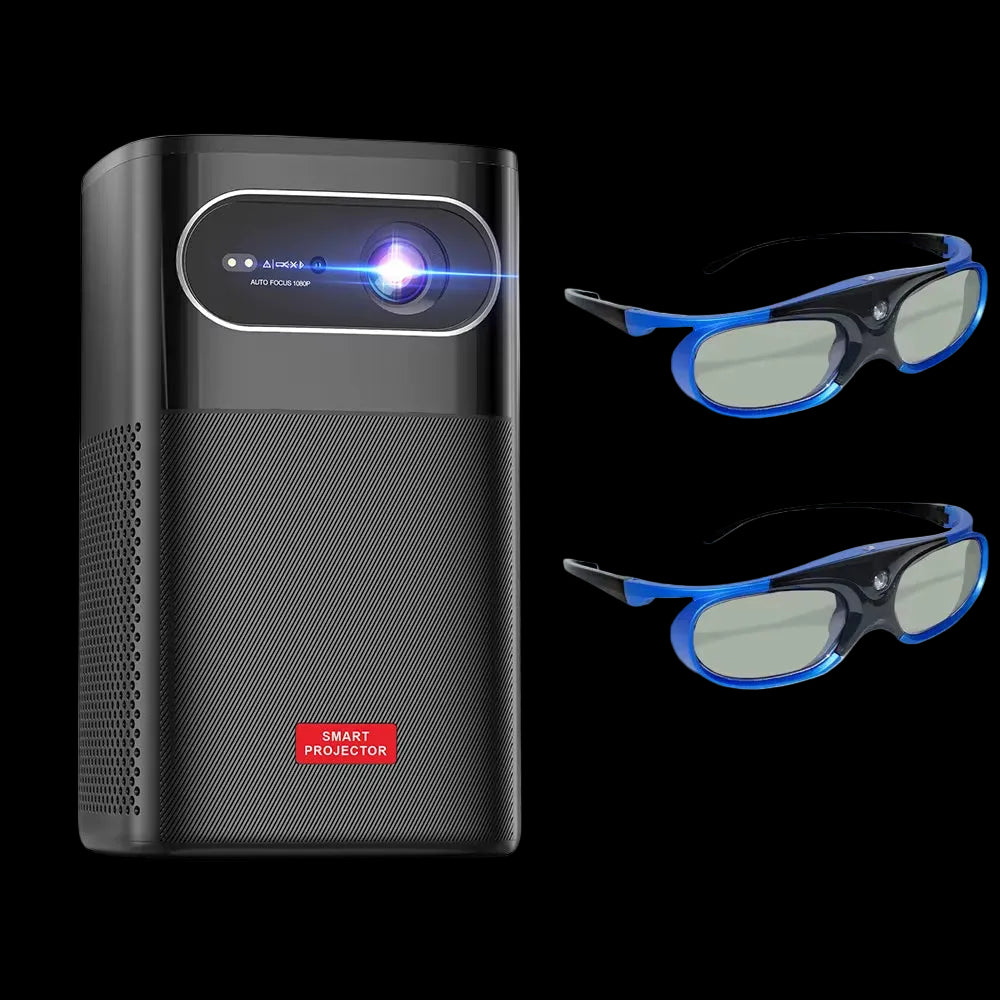 New Arrive Auto Focus 1080P Projector Portable 4K 3D Full HD Projector Android 5G Wifi Build 15000Mah Battery BT5.0